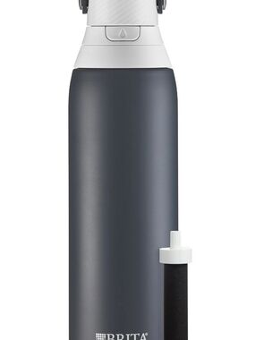 Brita Matte Charcoal Gray Filtered Water Bottle 32oz